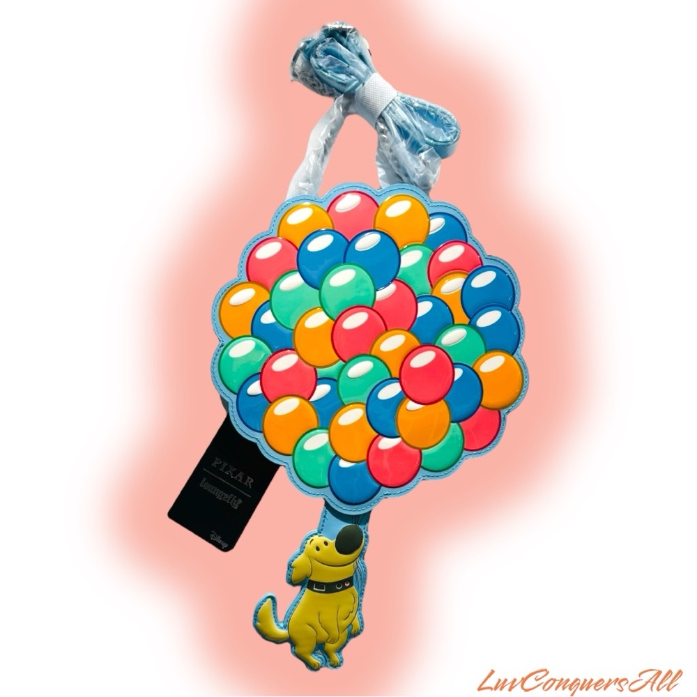 Loungefly Disney Pixar Up Dug Balloons Crossbody Bag